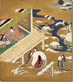 Ilustração do cap. 20, atribuída a Tosa Mitsuoki (1617-1691)