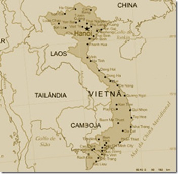 mapa do vietna