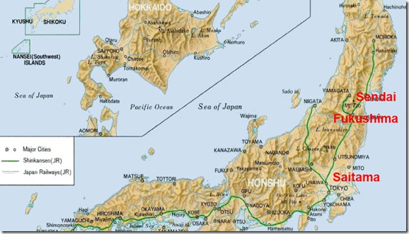 mapa japão
